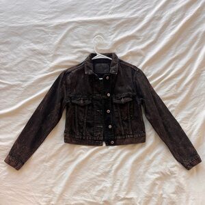 Vintage Black/Brown Denim Jacket